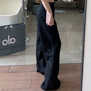 Alo Serenity Wide-leg Sweatpants (Patchwork Knit Wide-leg Pants)